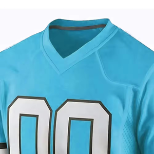 Maillot de football américain unisexe personnalisé aux couleurs Ferozi, respirant et grande taille, manches courtes, personnalisable avec n'importe quel nom - Product Image 2