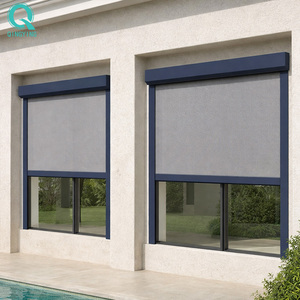 Stores extérieurs électriques enrouleurs coupe-vent QINGYING pour fenêtres - Product Image 1