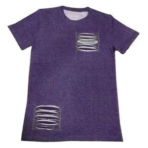 Camisetas Premium de Alta Calidad en Oferta, Estilo Desgastado, Corte Holgado, Manga Corta, Cuello Redondo, 240gsm, Camisetas Lisas con Lavado Ácido para Hombre - Product Image 5