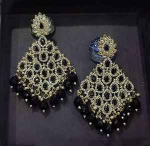 Latest Designer Indian Wholesale Jewelry of <b>Jhumka</b> Kundan <b>Earrings</b> New Collections for Women's Stylish <b>Earrings</b> Collection 2024 - Product Image 1
