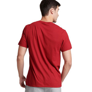 T-shirt vierge en gros personnalisé 100% coton t-shirt impression logo pour hommes t-shirts unis imprimé couleur rouge t-shirt - Product Image 5