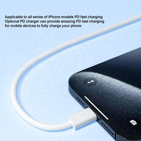 Cable HNT 1M Tipo C a Tipo C 3A, Cable de Datos USB C de Carga Rápida con Trenzado de Nailon, Material Ignífugo para iPhone 17 Pro Max y Android
