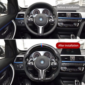 Modificación del Volante del Automóvil en Cuero y Fibra de Carbono para VW Golf 7, Polo, BMW F20, F30, <span class=keywords><strong>Toyota</strong></span> <span class=keywords><strong>GT</strong></span> <span class=keywords><strong>86</strong></span>, FORTUNER, HIACE, CROWN, ALPHARD - Product Image 6