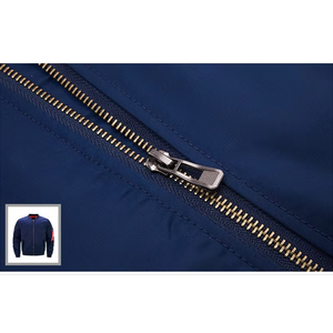 Chaqueta de bombardero de hombre de talla grande con logotipo personalizado liso de piloto negro de diseñador de alta calidad con logotipo personalizado en varios colores - Product Image 4