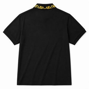 Polo pour homme de qualité supérieure avec col brodé, logo personnalisé, manches courtes, mélange de coton, vêtements de golf décontractés, polo T-shirt OEM ODM - Product Image 2