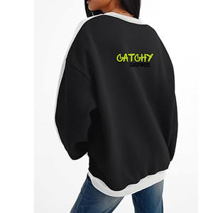 Sweat-shirt en molleton personnalisé à col rond, tissu doux et chaud, pull décontracté pour hommes et femmes, logo OEM, vêtements d'hiver en gros - Product Image 4