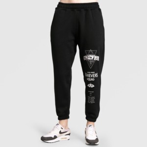 Pantalones Deportivos Casuales Achievers, Estilo Hip Hop, Cintura Media, Transpirables, Negros, para Otoño - Product Image 5