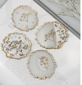 Posavasos de Flores, Posavasos de Resina Epoxi con Flores Naturales Coloridas, Reutilizables, Redondos, Utensilios de Cocina para Tazas de Comedor - Product Image 6