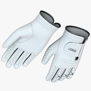 Guantes de Golf Profesionales Unisex 2025 con Logotipo Personalizado, Transpirables, de Piel de Cabretta Genuina de Alta Calidad para Adultos, Hombres y Mujeres Deportistas - Product Image 1