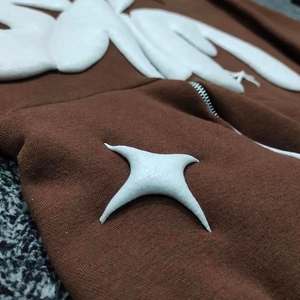 Unisex 100% algodón Streetwear alta calidad para Puff estampado sudaderas con capucha transpirable al por mayor personalizado cuello con capucha para hombres - Product Image 4