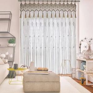 Cortina Decorativa Hecha a Mano para Bodas, Elegante Cortina Colgante para Decoración de Paredes en el Hogar o Eventos - Product Image 2