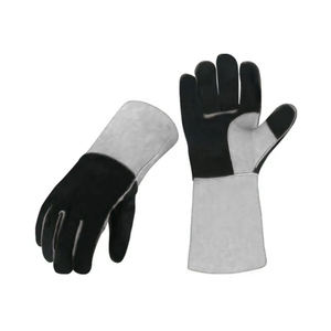 Qualité supérieure Tig MIG Laser travail soudage gants de sécurité doublure en coton doux résistance à la chaleur Grain cuir de vachette Anti-Vibration - Product Image 4