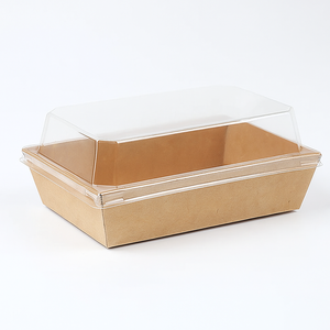 ถาดเสิร์ฟอาหารแบบใช้แล้วทิ้งถาดกระดาษเคลือบย่อยสลายได้เป็นมิตรต่อสิ่งแวดล้อมไมโครเวฟปลอดภัยสำหรับเป็นของขวัญและของตกแต่ง - Product Image 2