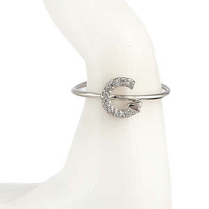 Bague alphabet pour femme - Argent - Argent - Product Image 2