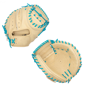 Guantes de Béisbol de Cuero Personalizados de Alta Calidad, Guantes Deportivos Cómodos Antideslizantes de Dedo Completo, OEM Personalizados para Receptor - Product Image 1