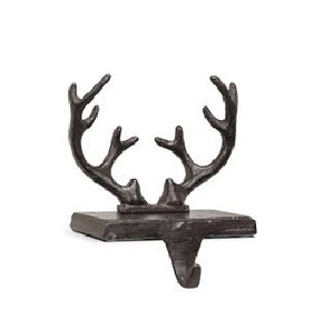 Colgador de renos para Mante Metal Silver Reno Stocking y decoración de fiesta de Navidad Crea hermosas vacaciones - Product Image 6