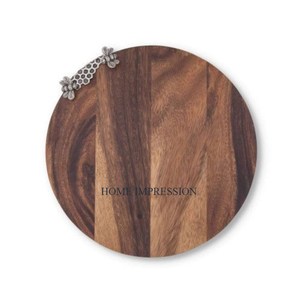 Planches à découper fantaisie en bois de bambou de la meilleure qualité Outils de cuisine classiques faits à la main Planche à légumes à découper de qualité de luxe avec logo personnalisé - Product Image 2