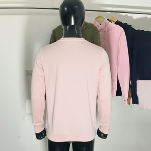 100% Cotton unisex Loose fit <b>Long</b> Sleeve Pullover Casual Drop Shoulder <b>Sweatshirt</b> with Letter Print Breathable - Product Image 6