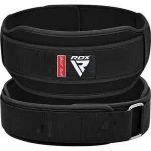 RDX RX5 POWERLIFTING BELT FOR GYM FITNESS EXERCISE WITH PREMIUM POLYESTER FABRIC & THICK EVA FOAM