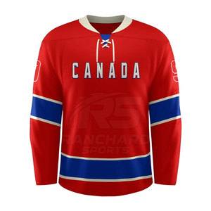 Breathable Lightweight <b>Ice</b> Hockey Jersey High Quality Custom Design 100% Polyester Quick Dry Eco-Friendly Men's Adult - Product Image 1