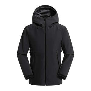 Veste de haute qualité Veste imperméable Manteau coupe-vent respirant Veste d'extérieur rigide avec capuche - Product Image 4