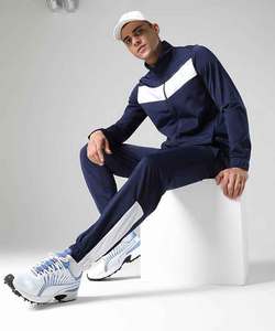 Ensemble de survêtements deux pièces pour hommes, nouveau design, personnalisé, confortable, avec fermeture éclair, pour l'entraînement et le jogging. - Product Image 5