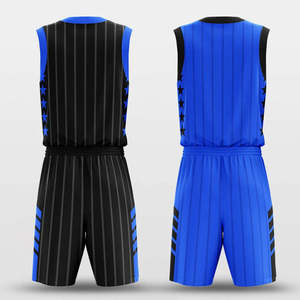 Conjunto de Uniforme de Baloncesto Transpirable Personalizado de Talla Grande, Camisetas y Pantalones Cortos Sublimados al por Mayor, Servicio OEM, 100% Poliéster - Product Image 4