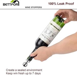 Reusable Silicone <b>Wine</b> Stopper Vacuum <b>Wine</b> Bottle Leak-Proof Corks Standard for Fresh-Keeper <b>Wine</b> - Product Image 5