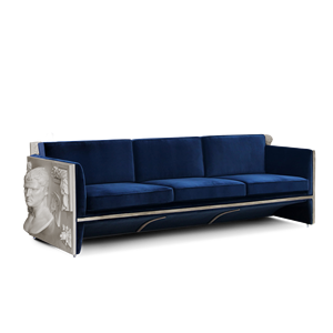 Versailles Chesterfield <b>Sofa</b> French Three-Seater Genuine Leather Velvet Square Home Furniture Upholstered <b>Sponge</b> <b>for</b> Living Room - Product Image 3