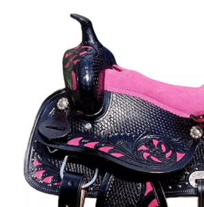 Juego de tachuelas de cuero genuino de primera calidad, monturas de carreras occidentales e inglesas para montar a caballo - Product Image 5