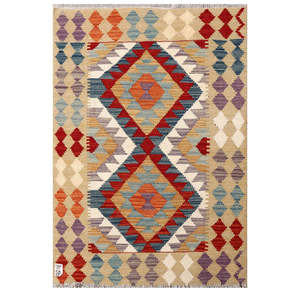 Tapis kilim Maimana Afghanistan 124 x 85 cm - Product Image 1