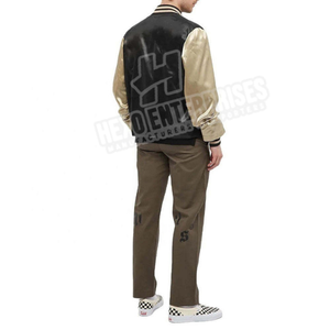 Nouvelle arrivée Veste en satin personnalisée de haute qualité pour hommes Veste en satin avec boutons à l'avant pour hommes - Product Image 3