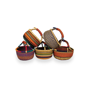 Nouveau Panier Bolga en jonc de mer 2024, style africain, avec poignées, pour rangement et linge, design flexible et écologique, fabriqué au Vietnam par Vecraft - Product Image 6