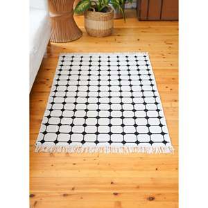 Ensemble de tapis perlé double face 150x100 cm Tapis de qualité supérieure avec fibre durable pour la décoration intérieure - Product Image 3