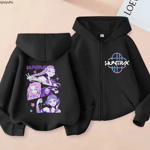 Sudadera con Capucha Divertida de K-pop Demon Hunters para Niños, Top Informal con Talla XXS, Sudadera con Capucha de Patrón Sólido para Niño o Niña - Product Image 5