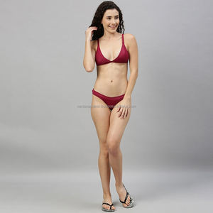 Nardon Apparel 2025 Custom Vintage Solid Women's High Waist Bikini Set Sexy Brazilian - Product Image 4