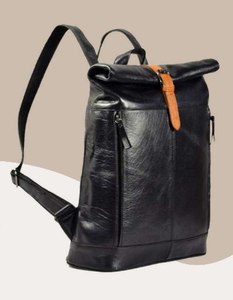 Sac de voyage personnalisé fabriqué à la main, élégant, unique en cuir de buffle grainé lisse et léger, multi-usages, cuir véritable tendance - Product Image 1