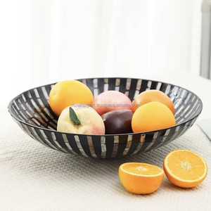 Juego de cucharas de cuenco redondo de nácar de resina de coco, vajilla de restaurante pulida, fiesta, servicio de frutas, uso doméstico, artesanías RF hechas a mano - Product Image 4