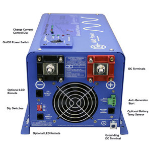 Inversor de Onda Sinusoidal Pura de 3000W, 12VDC a 120VAC, Monofásico, para Uso Doméstico, Convertidor de Energía Solar - Product Image 6