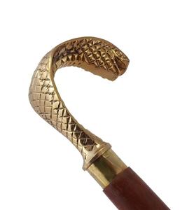Decorative Victorian Canes and <b>Walking</b> <b>Sticks</b> for Men & Women - 36" Brown Ebony Brass Handle Unisex Derby <b>Foldable</b> Cane - Product Image 1