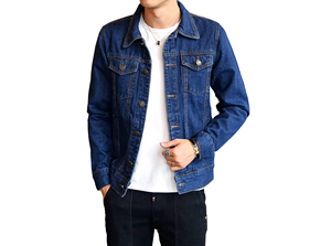 High-Demand Men's <b>Denim</b> <b>Jackets</b> Quick-Dry Breathable <b>Custom</b> Color Front High Quality Autumn Vintage Style Hooded Stand 100% - Product Image 6