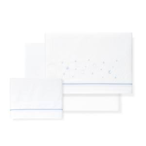 Ensemble de literie 3 pièces modèle Luna BODOQUES pour poussette, literie tissée 100% coton - Product Image 1