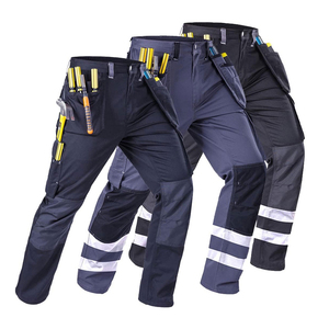 Pantalones de trabajo para hombre, pantalones de trabajo multibolsillos resistentes al desgaste de algodón, pantalones Cargo funcionales de fábrica para trabajadores de otoño e invierno - Product Image 4