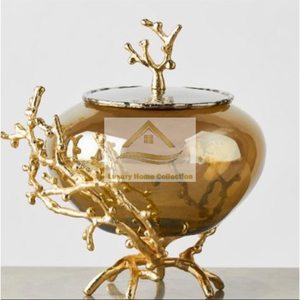 Bois de cerf calice tasse forme bols pour cuisine et hôtel Restaurant matériel laiton brillant polonais martelé Design bols et plats - Product Image 5