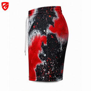 Pantalones Cortos de Baloncesto Unisex de Malla Personalizados de Poliéster y Nylon de Doble Capa para Sublimación, Estilo Urbano, con Entrepierna de 5 Pulgadas, para Hombres y Niños - Product Image 6