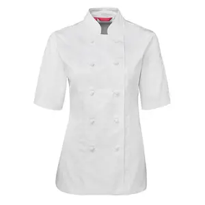 Nieuwe Aankomst Lange Mouw Chef-Koks Verschillende Stijl Kraag Dubbele Rij Knopen Chef-Kok Keuken Chef Jas Uniform