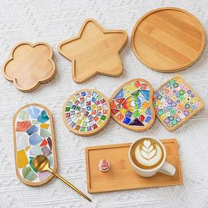 Posavasos de bambú de forma personalizada Juego de 6 productos ecológicos Hecho en Vietnam Decoración de mesa al por mayor - Product Image 1