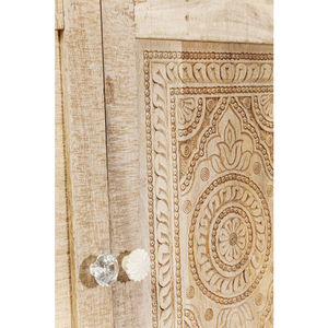 Armario Rústico de Madera con Acabado Desgastado, Organizador de Ropa, Mueble de Almacenamiento para Dormitorio o Sala de Estar, Mueble de Madera Maciza de Mango India - Product Image 5