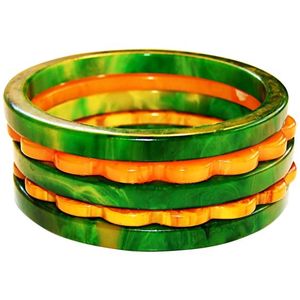 Vintage High Quality Resin <b>Bangle</b> Bracelet Customized Indian Women's Fashion Bridal <b>Bangles</b> Angel Style Jewelry Christmas Woman - Product Image 1