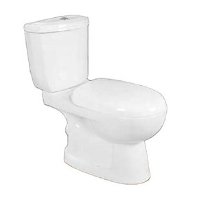 Gran oferta de lujo europeo P-Trap cuadrado de dos piezas de cerámica sanitaria inodoro de doble descarga para hoteles y baños - Product Image 4